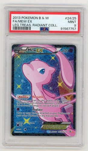 Mew EX Full Art RC24/RC25 Legendary Treasures Radiant Collection Holo PSA 9 MINT