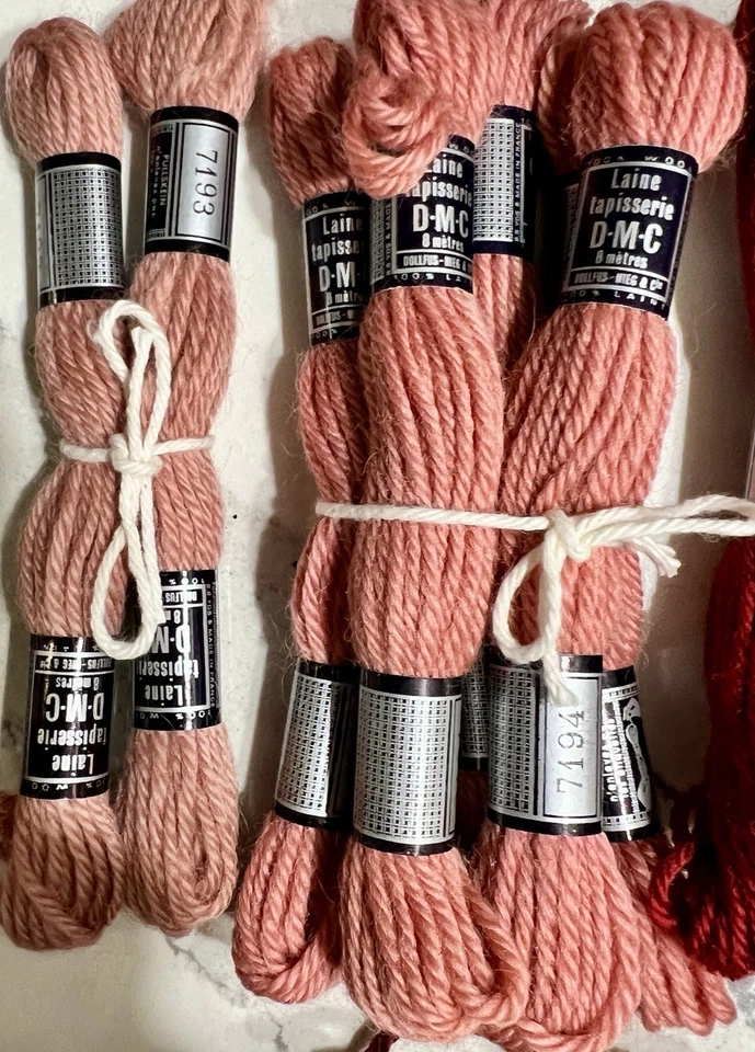 x72 Laine Tapisserie DMC 100% Tapestry Wool Skeins 8 Metres Multi Colors France - Image 2 of 4