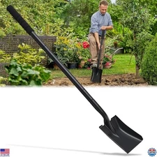 Small Square Shovels for Digging, Garden Spade Shovel Beach Shovels with 43.3in