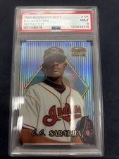 1999 Bowmans Best CC Sabathia Refractor Rookie RC /400 PSA 9 Mint G251109