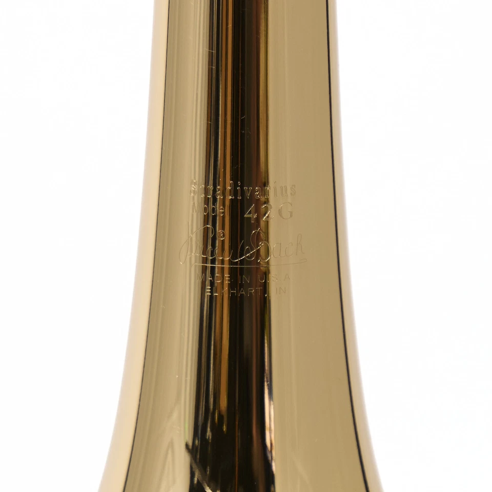 Bach Model 42BG Professional Trombone with Gold Brass Bell OPEN BOX - Image 3 of 4