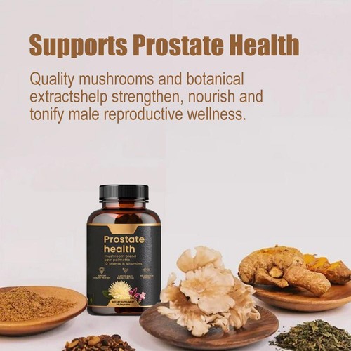90pcs Natual Prostate Health Capsules with Mushroom Blend & Sawpalme tto🗯️ - Picture 2 of 7