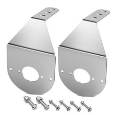 2Pcs Stainless Steel Watermelon Light Brackets Angled Mirror Turn Signal