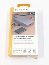 New Hyper Next 10 Port Dual Hub USB-C Hub HDM1H