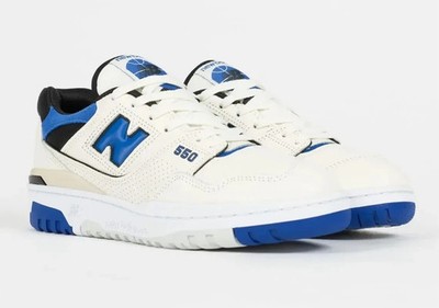 New Balance 550 Men's Size 10 Sneaker's, Sea Salt/Team Royal, BB550VTA
