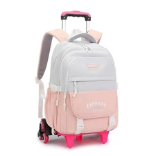 Mildame Rolling Backpack for Girls Boys School Backpack with Wheels Kids Whee...