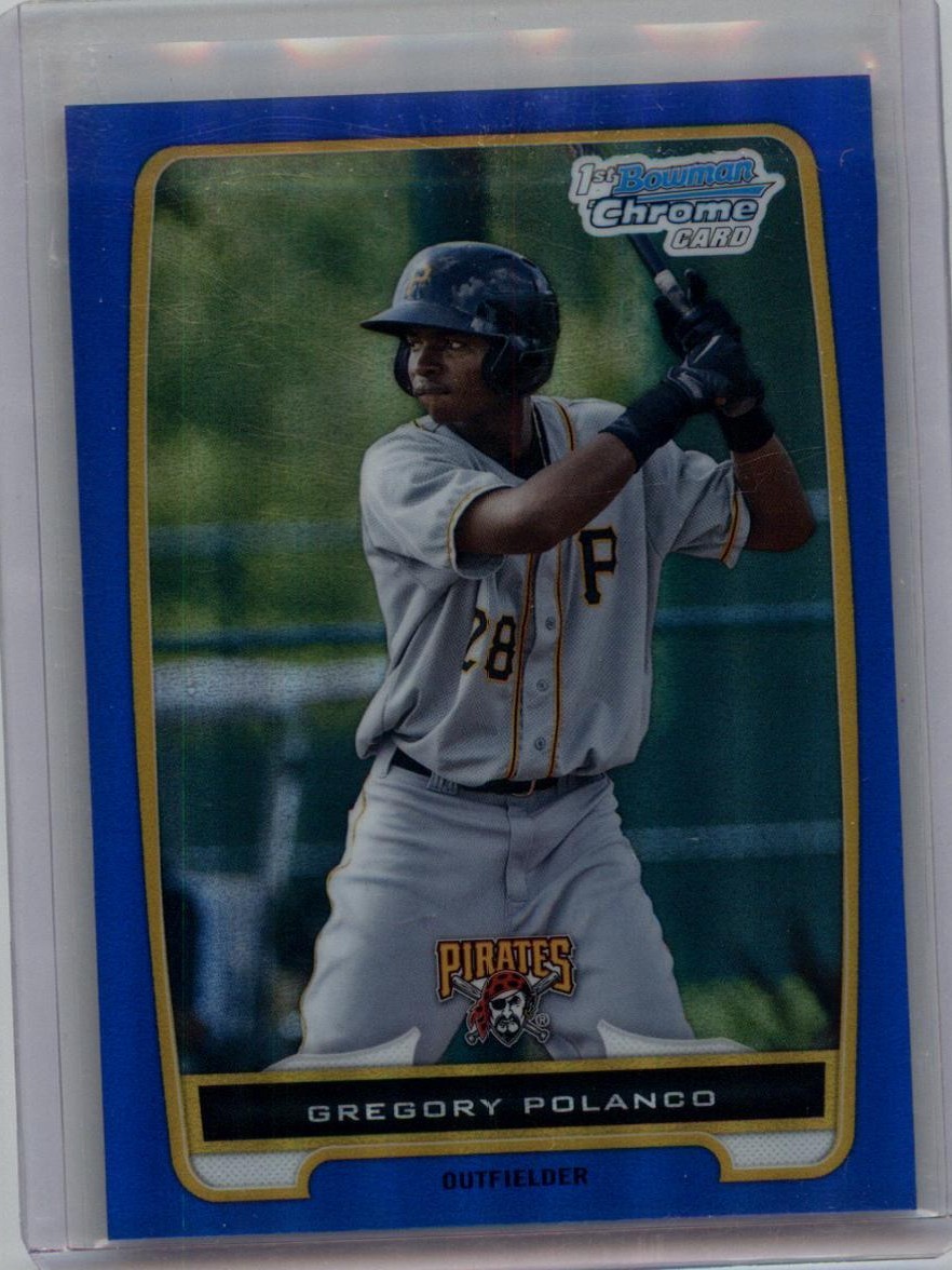 2012 Bowman Chrome #BCP182 Gregory Polanco Prospects Blue Refractor #/250