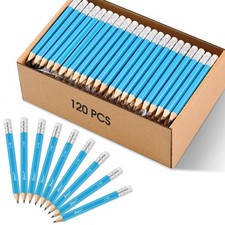 ZWlOT Golf Pencils with Eraser, 2 HB Half,4" Mini,Pre-Sharpened,120/200/320 ...