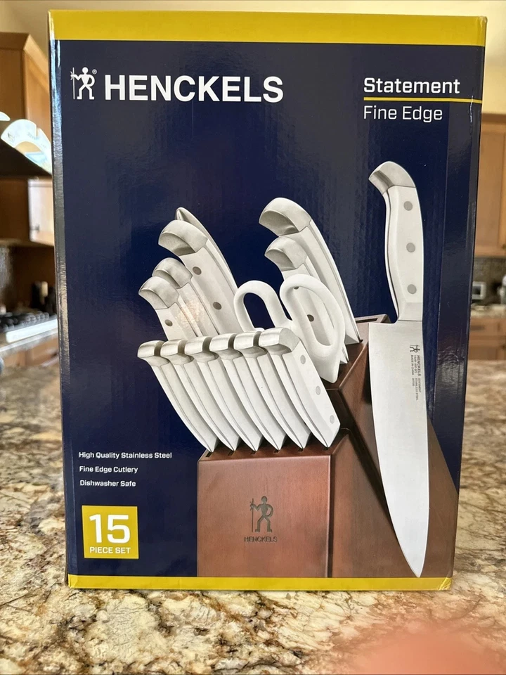 Henckels Statement Knife White Block Set 15-Piece, With Factory Box - Image 2 of 4
