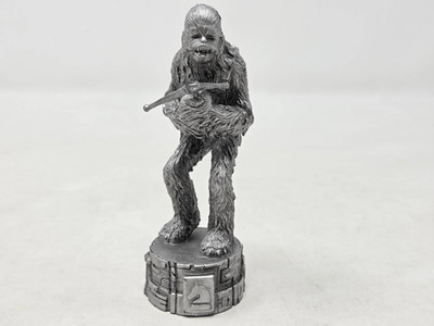 STAR WARS 2005 SAGA EDITION CHESS SET REPLACEMENT SILVER CHEWBACCA KNIGHT