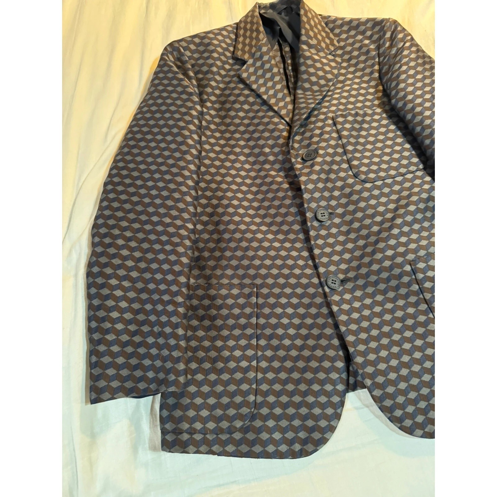 Christopher Kane Geometric Patterned Blazer 38R - image 2