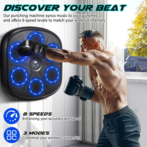 ProPulse Smart Punching Boxing Electronic Music Machine Home Training 9 Speeds - Picture 2 of 11