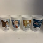 Lot of 4 Plastic Vintage 1977 Star Wars IV Coca-Cola Promotional Cups 1 2 5 6