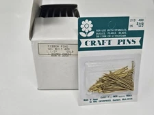 1,080 pcs Gold 1-1/2" Flat Head Craft Ribbon Pins Florist, Beading on Styrofoam