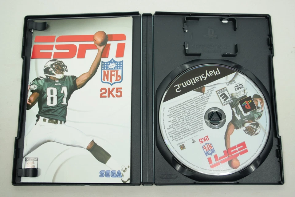 ESPN NFL 2K5 PS2 2004 CIB Sony PlayStation 2 Complete w/ Manual  FAST SHIPPING C - Image 3 of 4