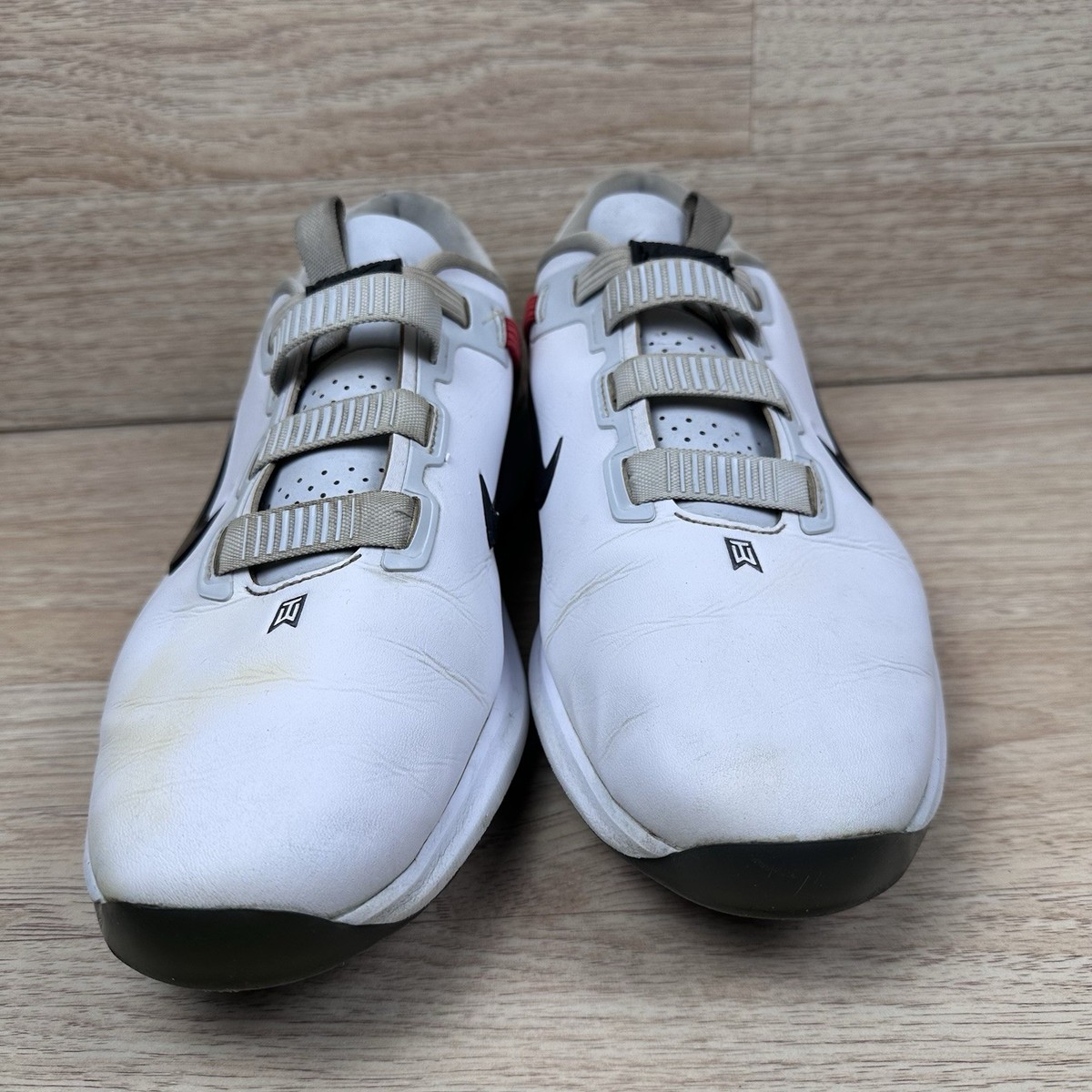 Nike Tiger Woods‎ 71 FastFit White Golf Spikes Size 10.5 Nike Tiger Woods Golf Shoes 71 FastFit White Spikes Men main image 2