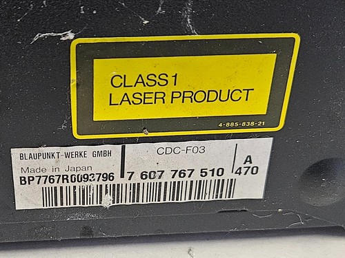 Blaupunkt CDC-F03 compact 10-disc CD changer 7607767510 for Mercedes, For Parts - Bild 4 von 5