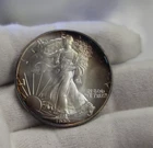 Super Edge Toner 1992 US Silver Eagle Nice Coin