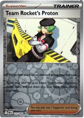 Team Rocket's Proton 208/217 Uncommon Ascended Heroes Pokemon Reverse Holo NM