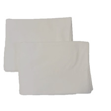 Set of 2 Creamy White Flannel Pillowcases By Home Classics. 19 X 28 Standard...