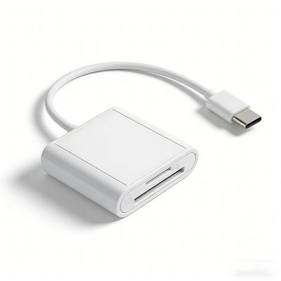 Weiß USB-C SD/TF Speicherkartenleser kompatibel mit iPhone 15 16 17 Pro Plus UK