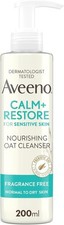 Image of AVEENO Face CALM+RESTORE Nourishing Oat Cleanser (1x 200ml), Non-Foaming Face...