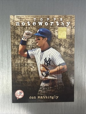 2001 Topps Don Mattingly TN42 Noteworthy New York Yankees Baseball Card
