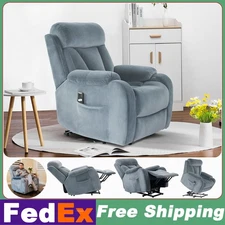 Sofa Power Lift Recliner Chair for Elderly Electric Chairs w/ Remote Control US
