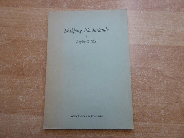 Rarität für Bulletinsammler aus Island: Skakping Nordulanda i Reykjavik 1950 - Bild 1 von 1