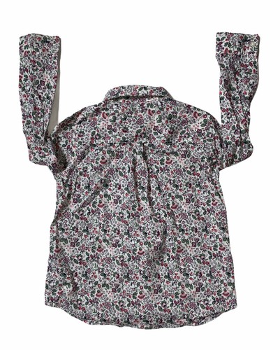 Preowned- Gap Kids Long Sleeved Button Front Floral Shirt Girls (Size S/6-7) - Picture 7 of 7