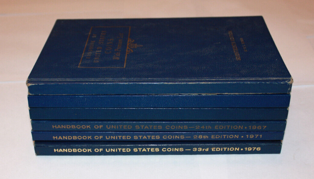 Lot of 6) A Guide Book Of United States Coins Blue Book eBay