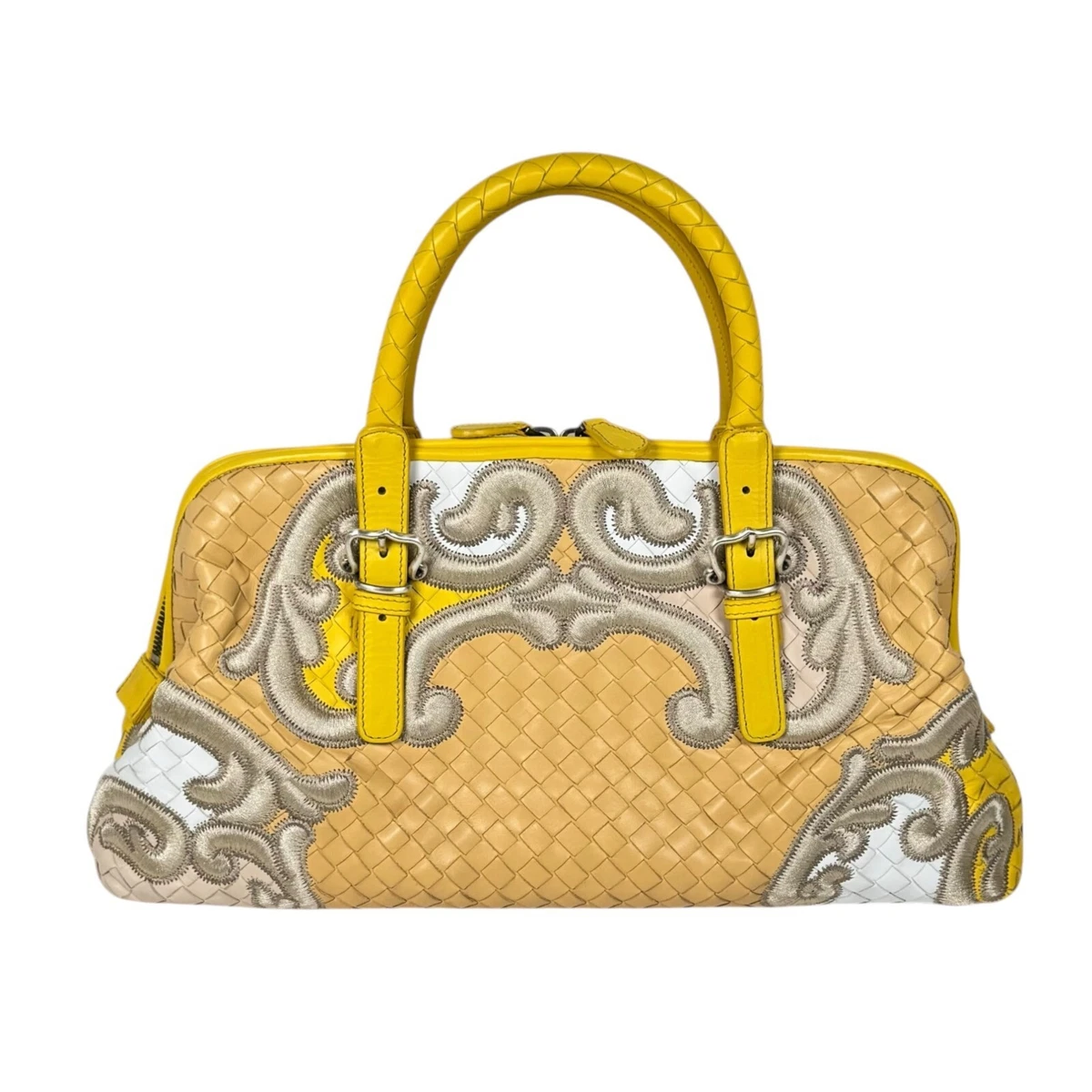 Bottega Veneta Embroidered Leather Exterior Bags & Handbags for