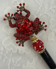Custom Beaded Pens. Luxury Frog! Gifts. Basket filler. Party gifts. Collect!!