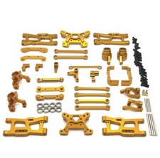 Aluminum metal Upgraded Parts Gold WLtoys 1/14 144016 144018 Off-road RC Car New