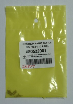 10 Bead Front Sights #1 Size .067'' Brownells Wholesale Brass Shotgun SN3771