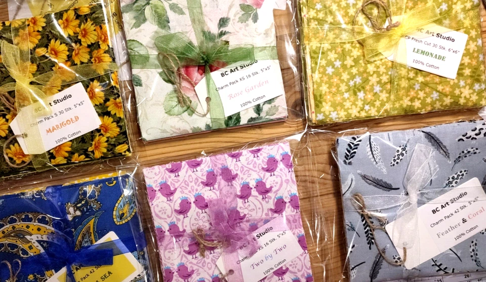 Charm Pack 42Stk. 5inch Moda Henry Glass RJR SSI Anthology 12,7cm Patchworkstoff - Bild 3 von 3