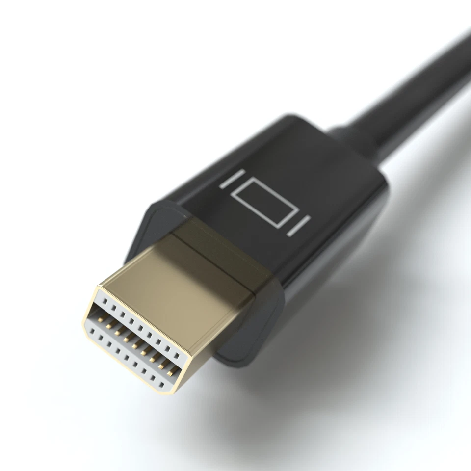 2m Mini DisplayPort 1.2 Kabel Display Port Mini DP Stecker beidseitig vergoldet - Bild 3 von 4