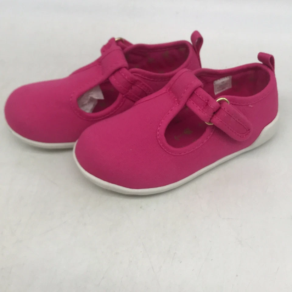 Bebé Ciervo Niñas Parte Superior Baja Rosa Fucsia 6349 Correa en T Mary Jane Zapatos Informales Talla 7 Foto 3 de 4