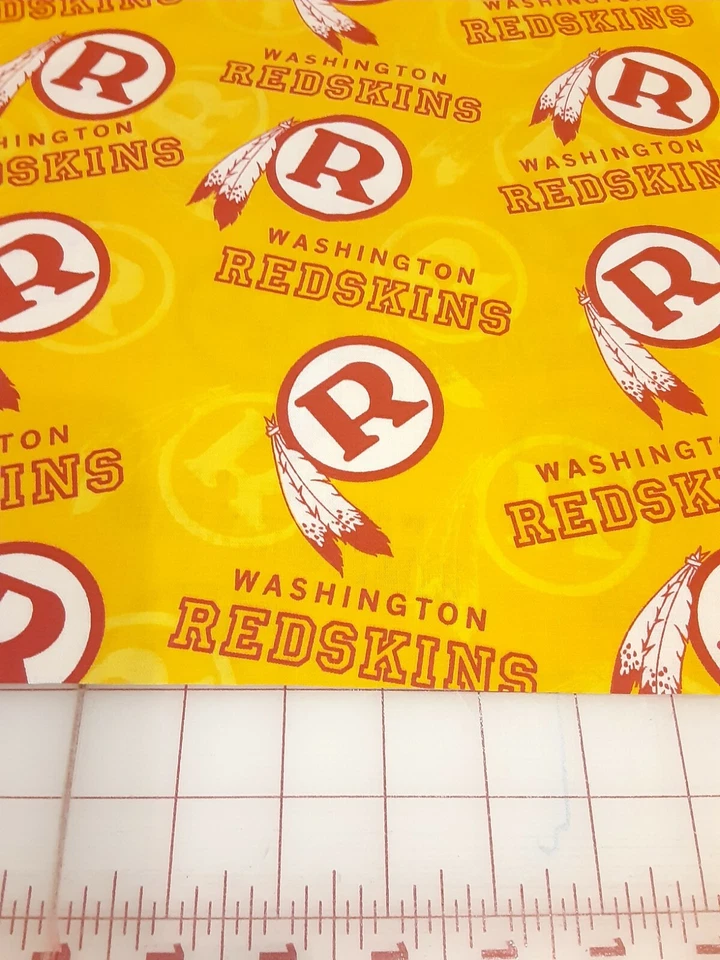 NFL Washington Redskins Cotton Fabric FQ 18" x 21" YW