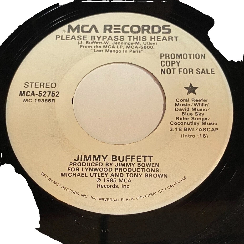 Jimmy Buffett Excellent (EX) Sleeve 45 RPM Vinyl Records