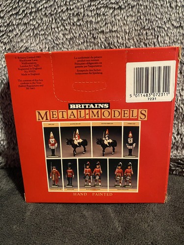 Britains Metal Models 7231 Mounted Royal Horseguard New Open Box - Picture 2 of 5