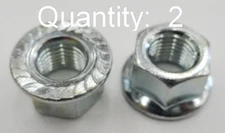 2 x New Flanged Regular Axle Nuts 3/8" x 26T Chrome  Bicycle Axle Nut