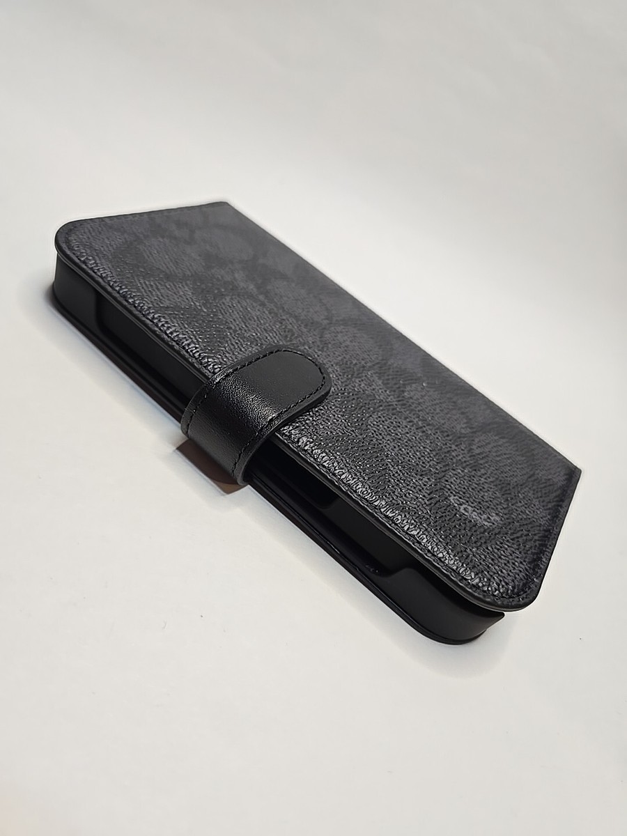 COACH NEW YORK Folio Wallet Detachable Case - Apple iPhone