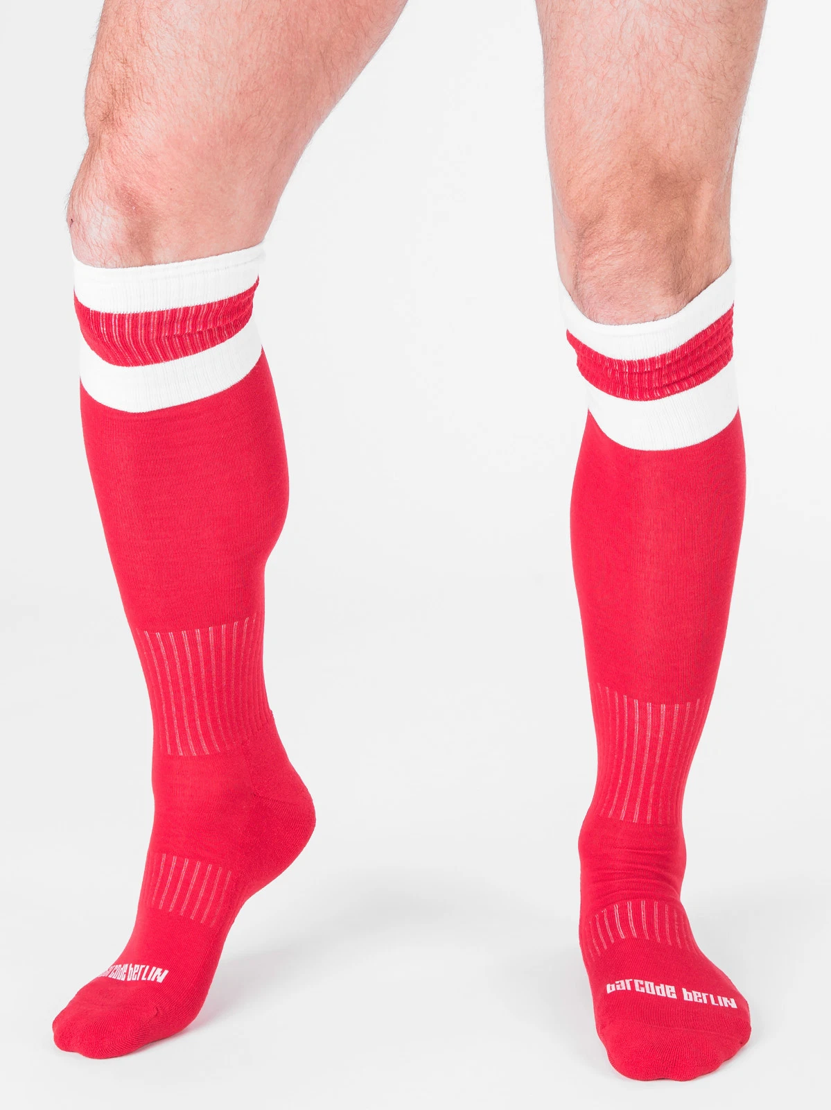 Barcode Berlin football socks red white socks sexy gay 90143/301 fast shipping