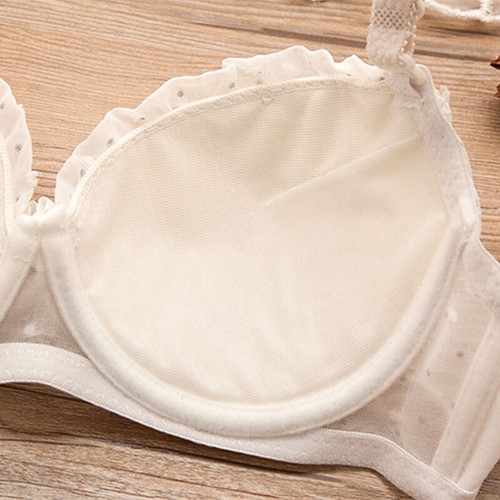 MOONBADI Damen BH Set Mit Spitze - Bügel-BH & Slip, Rückenfrei