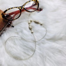 Beaded Sunglass, Eyeglasses Or Reading Glasses Handcrafted Chain