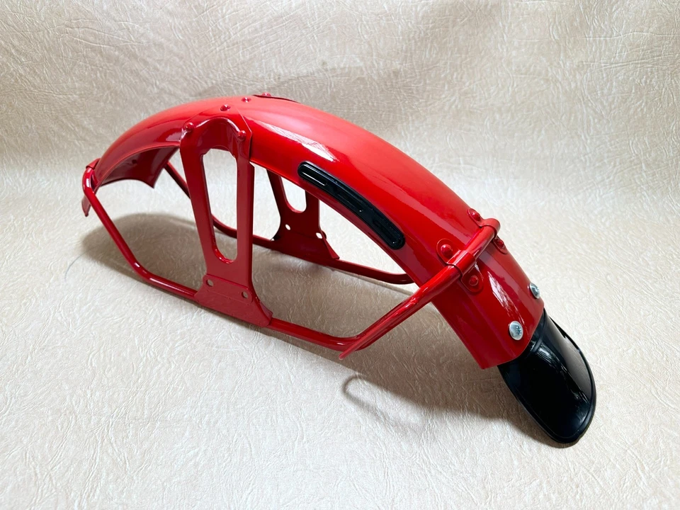 Honda CT90 CT110 Trail 110 ( 61100-102-701ZD ) Front Fender Trail 90 Monza Red. - Image 3 of 4