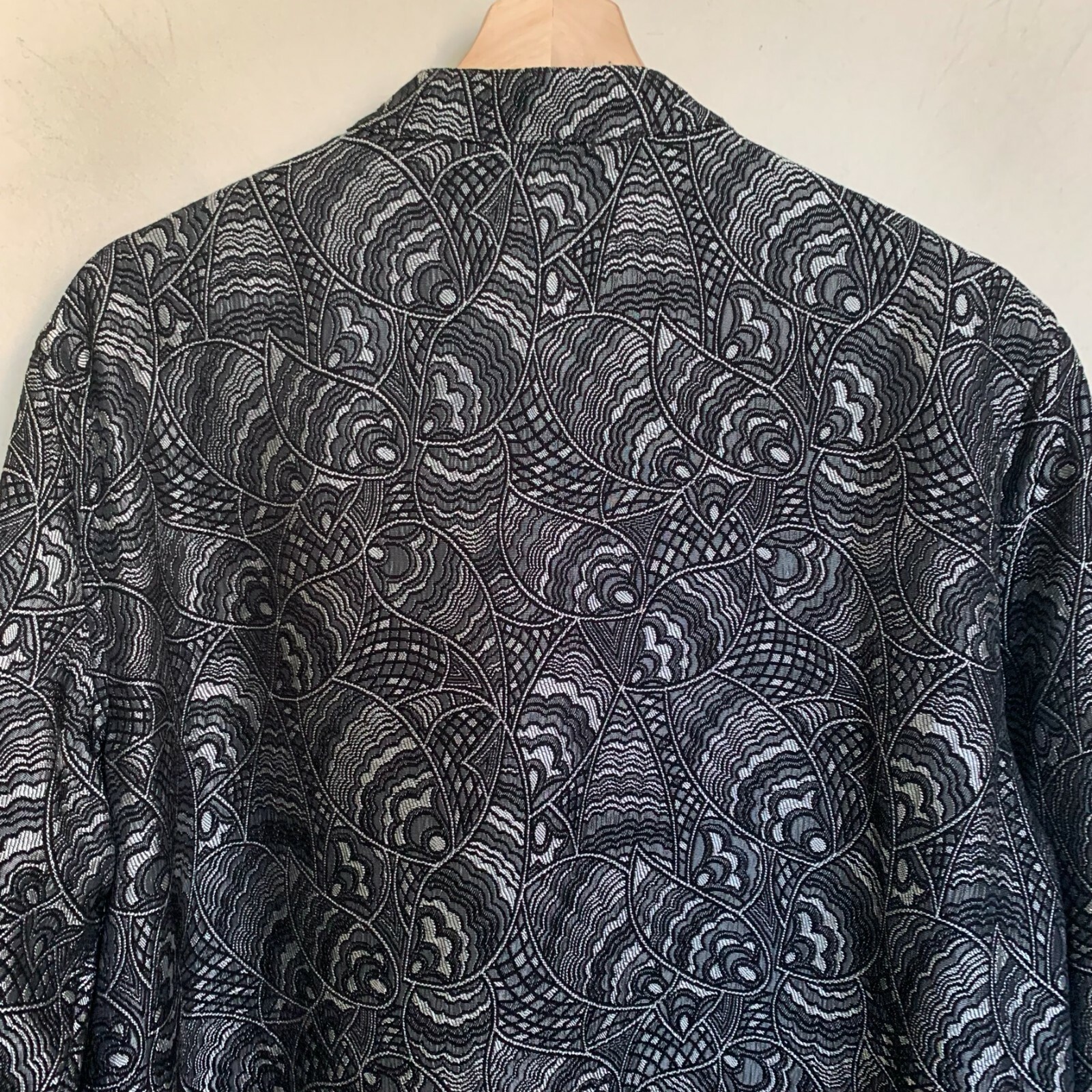 Chico's Jacket Gray Silver Multi Textured Abstrac… - image 5