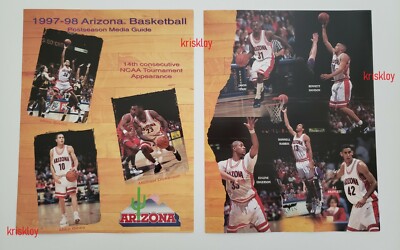 University Of Arizona Basketball 97-98 Roster and Media Guide U