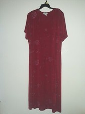Los Angeles l Womens Red  Floral Maxi Dress 26  Formal Casual